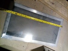 grilles  décompression de hotte de cheminée finition inox 35/ 20 cm