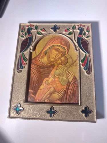 Icône byzantine vierge - byzantine, à