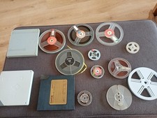 lot 11 Bobines +3 boites STOCKAGE POSSO + 4 bandes son films-agfa/scotch/basf