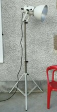 Ancien Lampe projecteur trépied industriel LITA projector lampadaire floor lamp