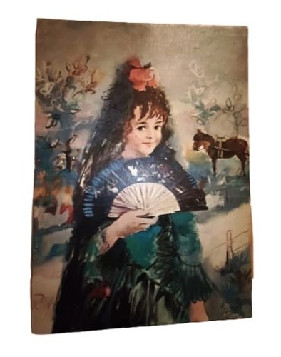 Fille espagnole avec éventail