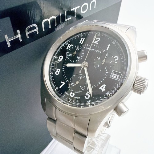 Chronographe hamilton khaki - chronographe,