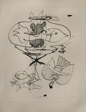 Georges BRAQUE : L'aquarium, Héliogravure, 1950