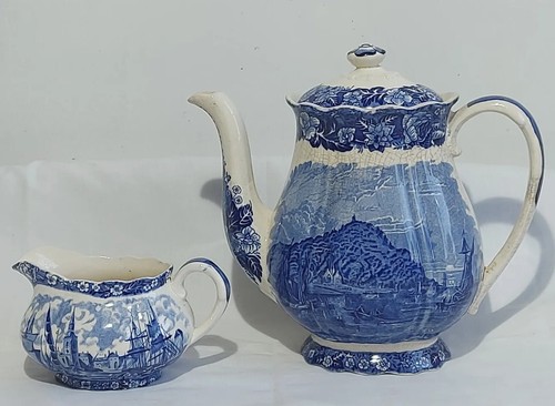 Cafetiere cremier faience - cafetiere,