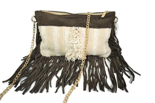 Handira fringe shoulder bag - shoulder,