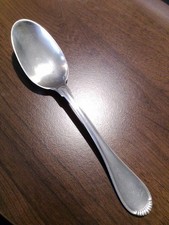 Cuillère À Soupe En Argent Massif 