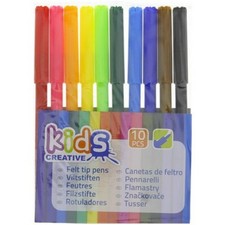 10 Crayons Feutre Couleur