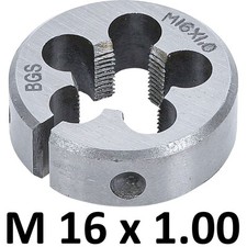 Filière à main M16 x 1,0 | Pas fin de 100 métrique