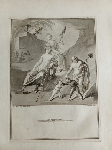 Gravure cuivre antiquité - en,