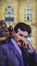 PLAQUE MÉTAL  Nikola Tesla