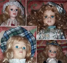 4 Poupée de porcelaine 28 cm