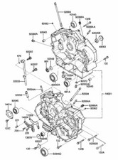 KAWASAKI VN 750 VULCAN 1985-2006 Kit n°3 vis BTR inox carters VN750