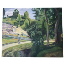 Tableau vintage huile sur