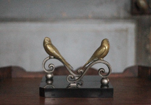 Serre livres vintage - serre-livres, oiseau