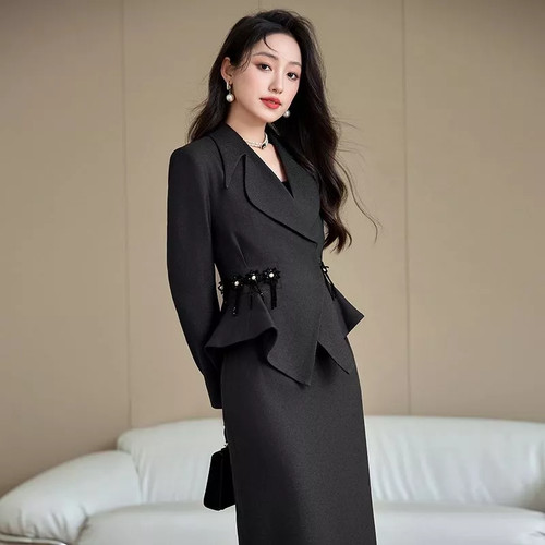 Tailleur femme noir élégant - femme,