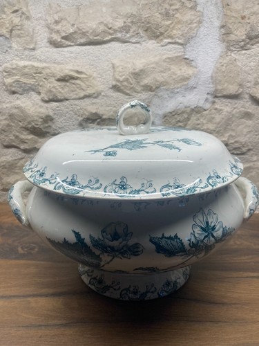 Soupière ancienne faïence - soupière, en