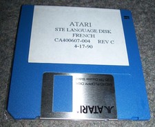 Atari 520 1040 STE Ordinateur Disque De Langue 1990 FRANÇAIS CA400607-004