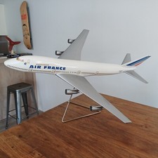 Grande maquette d' agence anciennne Boeing 747 air france 1:100 72cm collec TBE