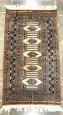 TAPIS PERSAN. SOIE ET LAINE. NŒUD SEMI-AUTOMATIQUE. MOYEN ORIENT. XIXÈME SIÈCLE