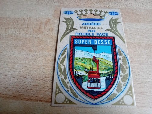 Blason adhésif métallisé