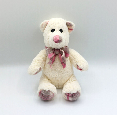 Peluche doudou ours blanc