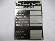 Plaque Bouclier Colani Gt