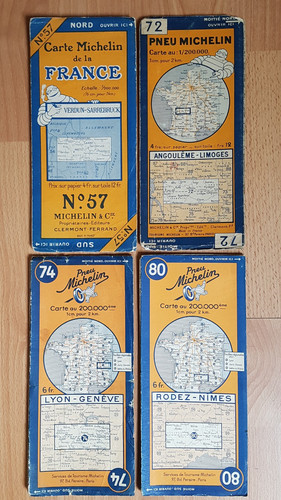 Lot cartes routières - de, 4
