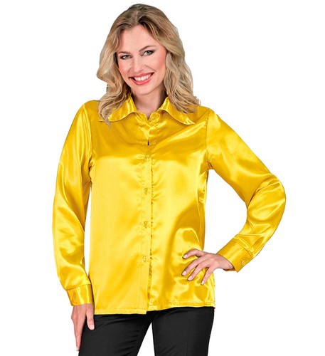 Widmann satin yellow 70s disco - widmann,