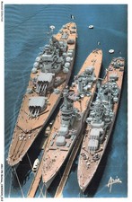 ARUP8-0468-BATEAU - TOULON - Le Jean-Bart avec ses Bateaux-Ecole