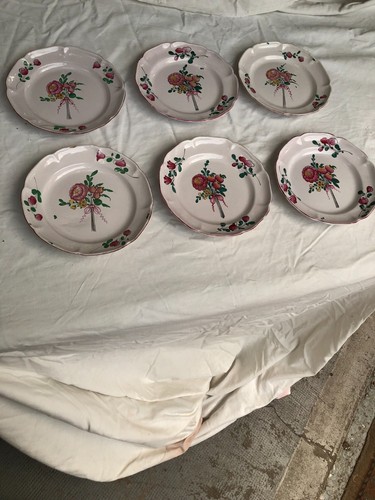 Assiettes faience de l - ,