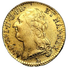 Louis XVI - Louis d'or tête nue - 1786 T Nantes - SPL - Probable Trésor Vendée