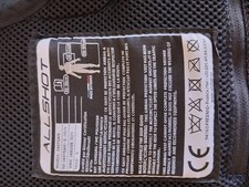 Gilet Airbag moto allshot easysafe Taille S