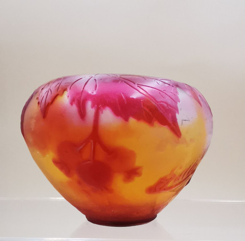 Galle vase boule - aubépine,