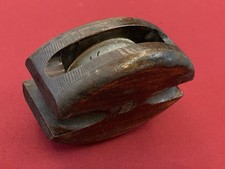 Poulie Bateau Voilier Bois Et Métal Ancien