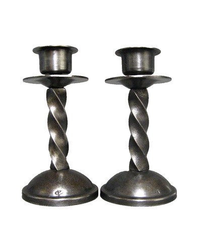Paire bougeoirs art déco - paire,