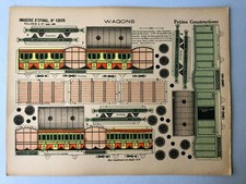Imagerie d'EPINAL Petites Constructions PELLERIN WAGONS  N 1205 