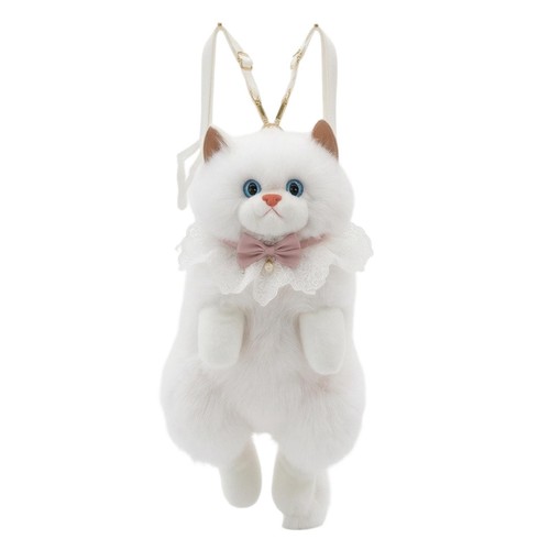 Sac dos peluche chat - à,