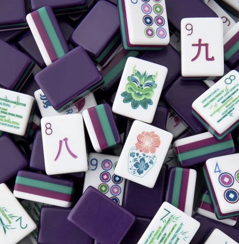 Mah jong tiles set - tiles,