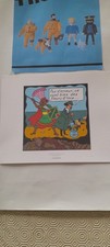 TINTIN EX LIBRIS 3 TIRE A PART AFFICHETTE  HERGE MOULINSART 2010 TEMPLE