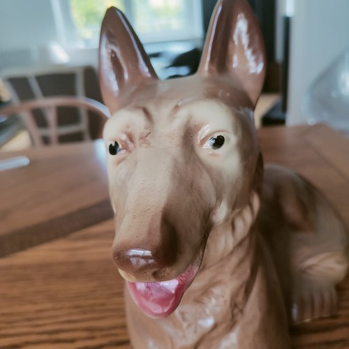 Sculpture chien loup - sculpture, en