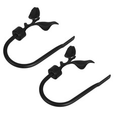  2 Pcs Embrasse Rideaux Métal