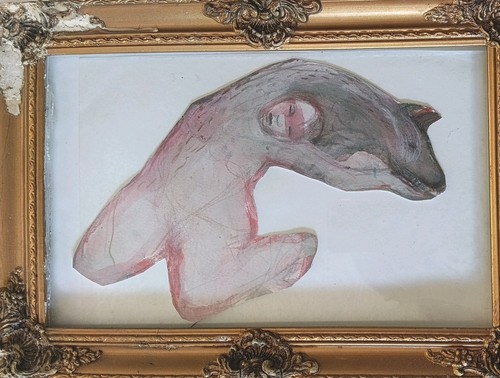 Dessin femme hyène drawing - femme-hyène,