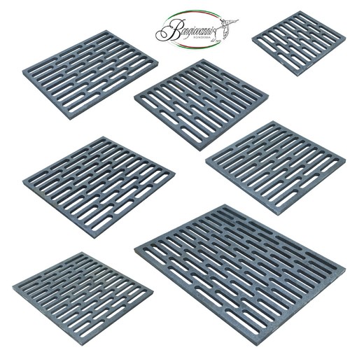 Grille fonte briques - grille, en
