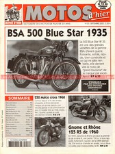 MOTOS D'HIER  53 BSA 500 Blue