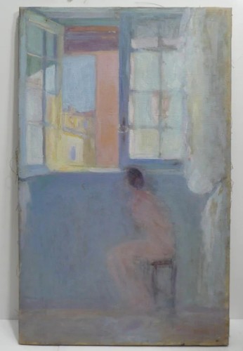Tableau ancien huile portrait - tableau,