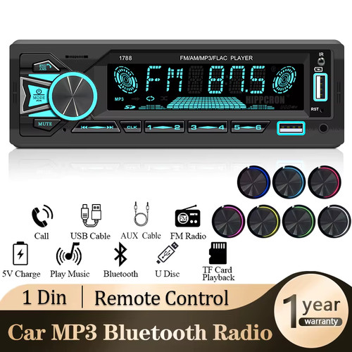 Autoradio 1din bluetooth mp3 - autoradio,