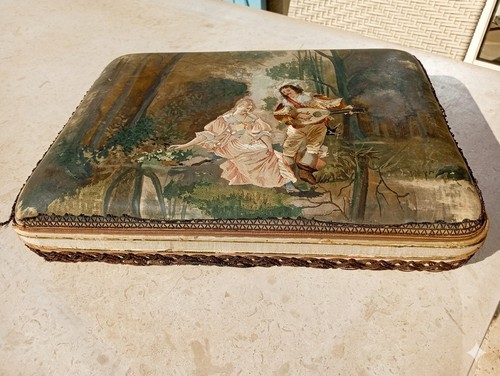 Ancienne boite gants soie - boite, à