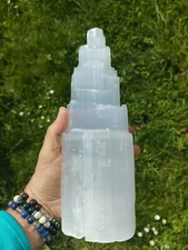 Sélénite Lampe Forme Tour