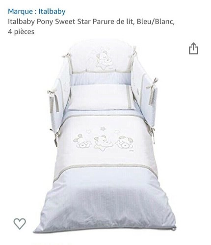 Parure lit italbaby - parure, bb