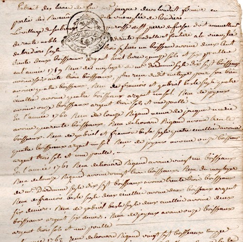 1767 rente noble les - 1767, sibieux